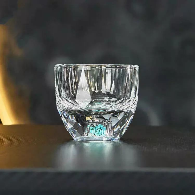 轻奢水晶比例钻石切割陶瓷玻璃杯