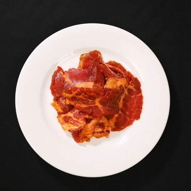 天食望月东方万旗清真生肉制品烧烤牛肉片牛肉粒组合 8袋