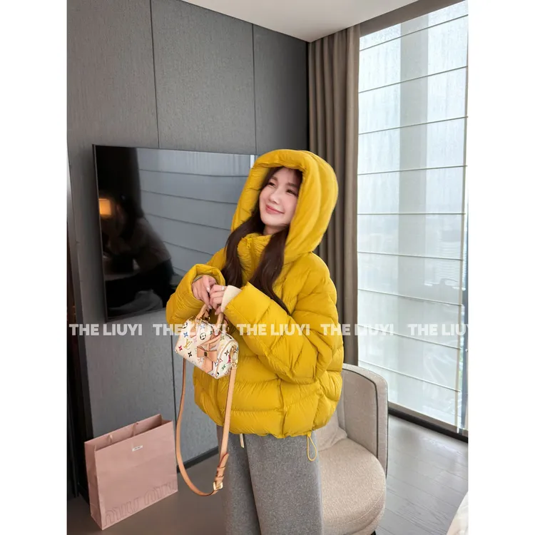 【LIUYI】热气球~90白鸭绒宽松保暖短款廓形羽绒服510226