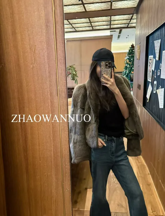 ZHAO WANNUO 丨秋冬手工猫须水洗做旧一体绒微喇牛仔裤NZ0003