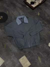 D80 美式cleanfit假两件可拆卸双层领夹克男春秋季短款高级感外套