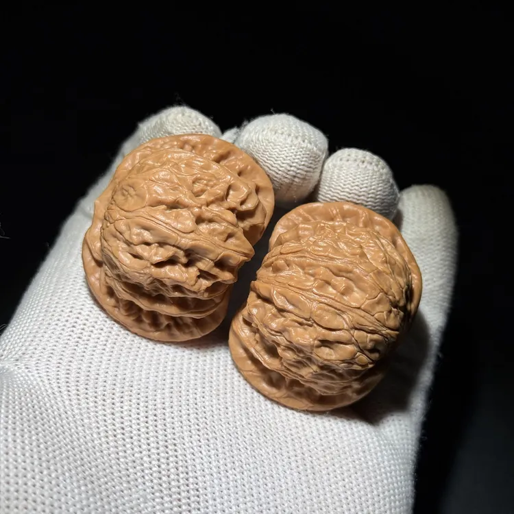 690手工打底款蓟县战鼓狮子头文玩核桃尺寸:边42肚39高32