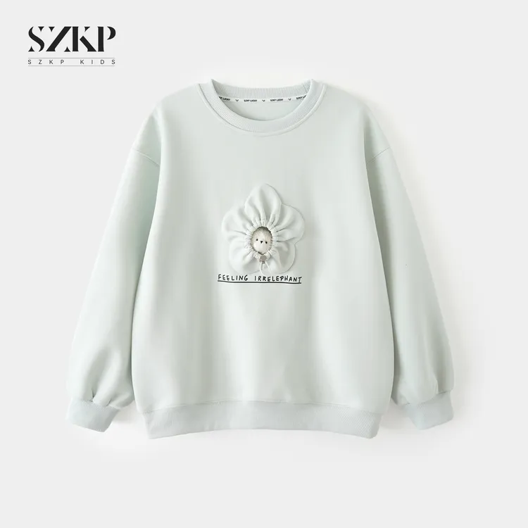 SZKP秋季新款女童装百搭上衣中大童休闲时尚儿童卫衣BGYQ552634