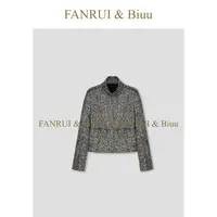 FANRUI/泛芮「雾巷步履」绵羊毛混纺洋气设计百搭立领短外套B17466