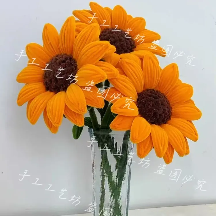 【手工工艺仿专属】扭扭棒diy中大号向日葵材料包