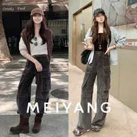 美洋MEIYANG 豆包休闲裤 雾面灯芯绒磨毛保暖工装裤【小60】-周四