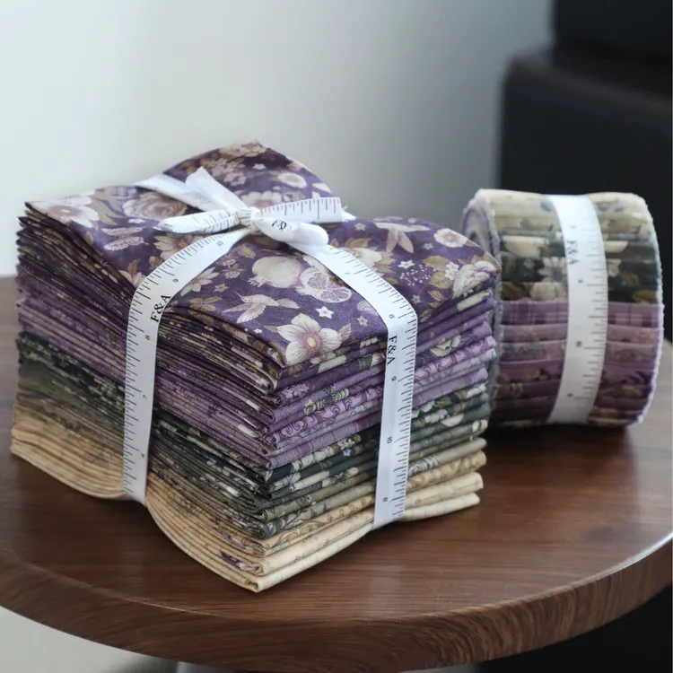 纯棉拼布复古系列高奢美棉印花套布～HLF1407