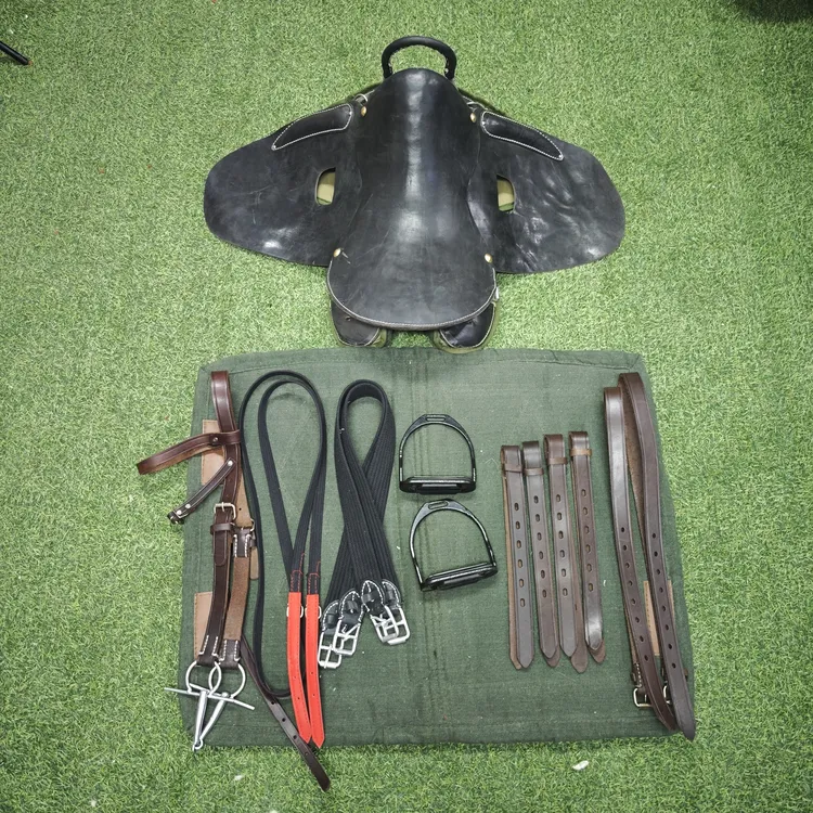 特价处理瑕疵纯牛皮大号扶手马鞍全套皮配件件木板加钢板骨架适合