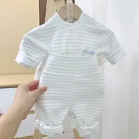 婴儿宝宝衣服分体289A类秋冬新生儿婴幼儿长袖婴童护肚高腰套装