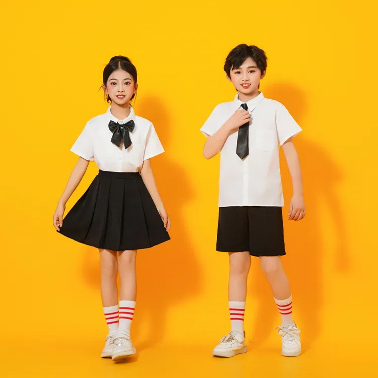 六一大合唱服装诗歌朗诵红裙子儿童演出服中小学生运动会表演班服