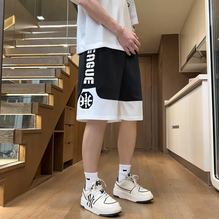 夏季青少年薄款宽松五分裤子休闲百搭潮流男生直筒短裤运动休闲裤