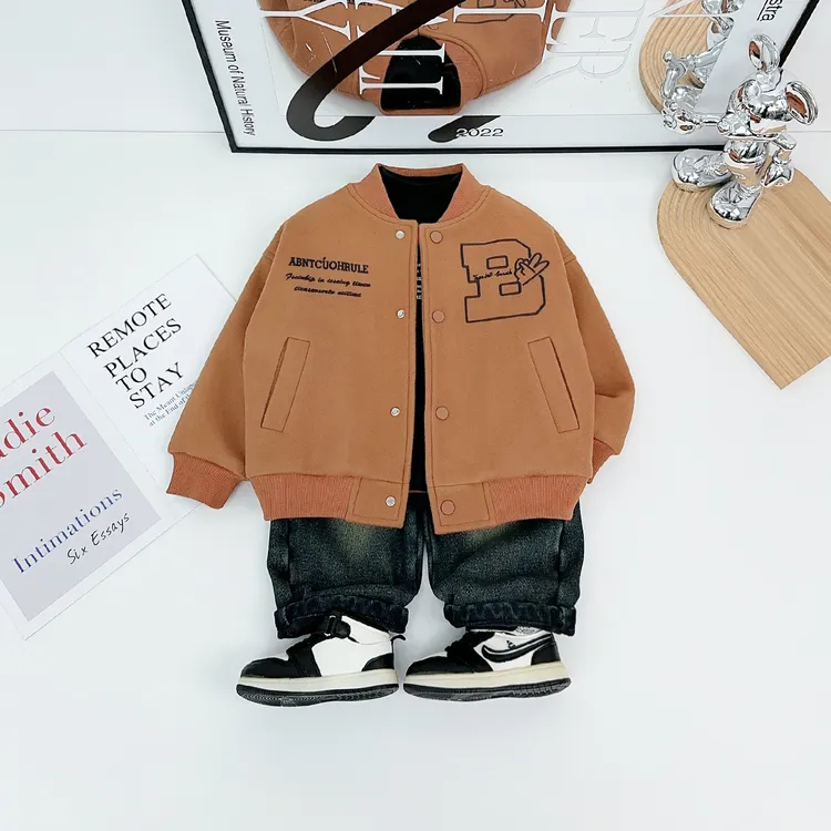 男童外套加厚儿童棒球服2025新款冬装宝宝 BQ251075Z悠悠童话童装