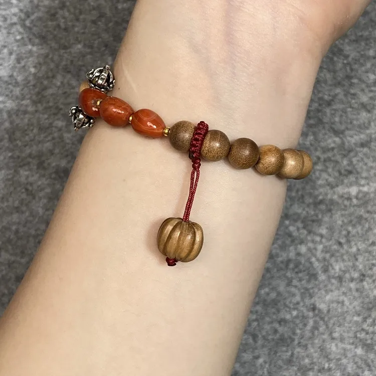 【有间】正宗印度迈索尔老山檀香0.8横纹diy佛珠手链奶香品香1033