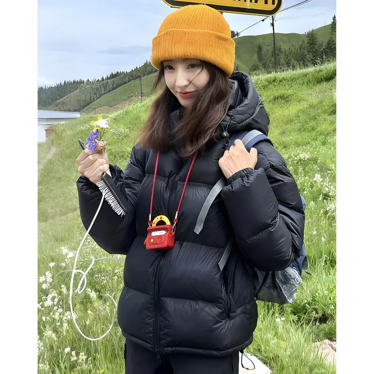 超好看冬季棉服女短款黑色外套2025新款小个子学生韩系棉衣棉袄冬