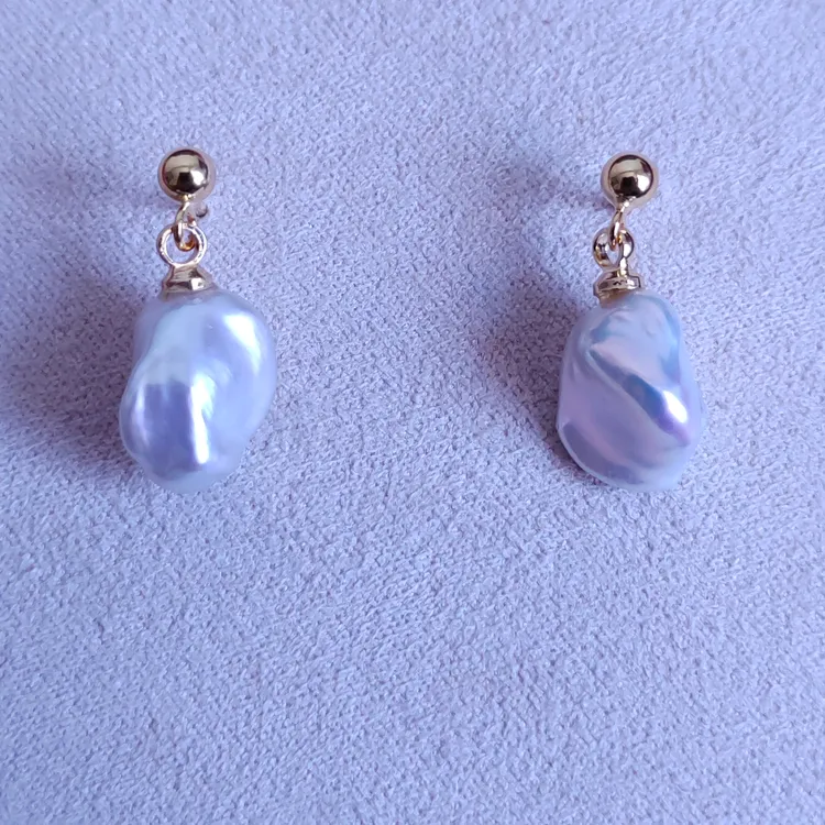 【碎银子】天然珍珠耳饰|珍珠耳钉|S925银耳钉|BLJ25070301