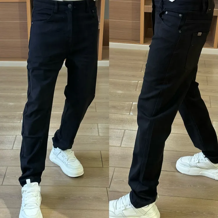 【XQ】男士新款5896休闲小直筒黑色牛仔裤时尚百搭男裤秋冬裤子