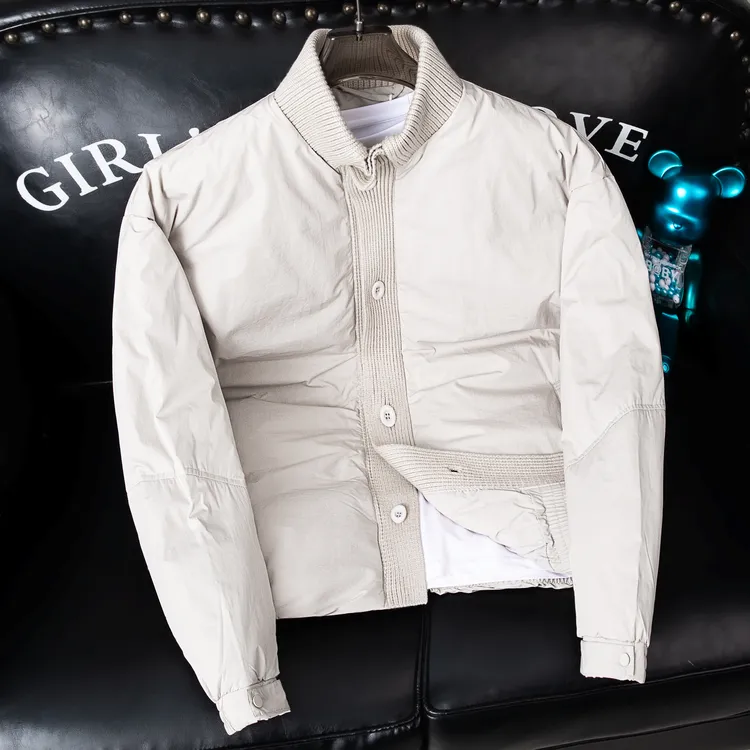 欧货2025冬季男高品质立领设计感羽绒服外套青年时尚休闲宽松羽绒