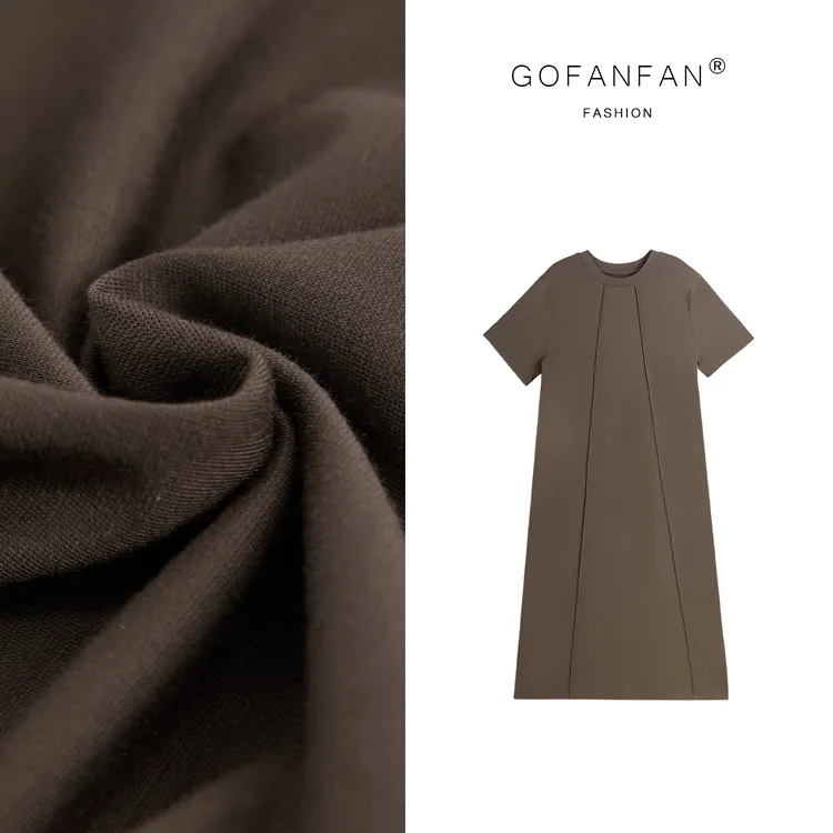 GFF STUDIO【赫本回响】极简主义A字版型时髦中长款连衣裙