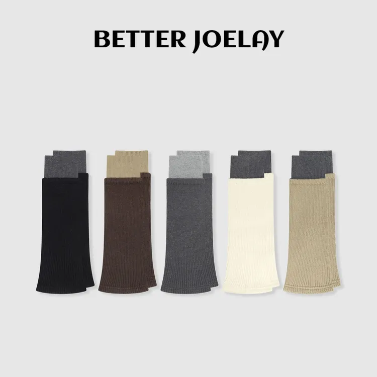 BETTER JOELAY-【双色森系】时尚袜套简约针织休闲风WT335