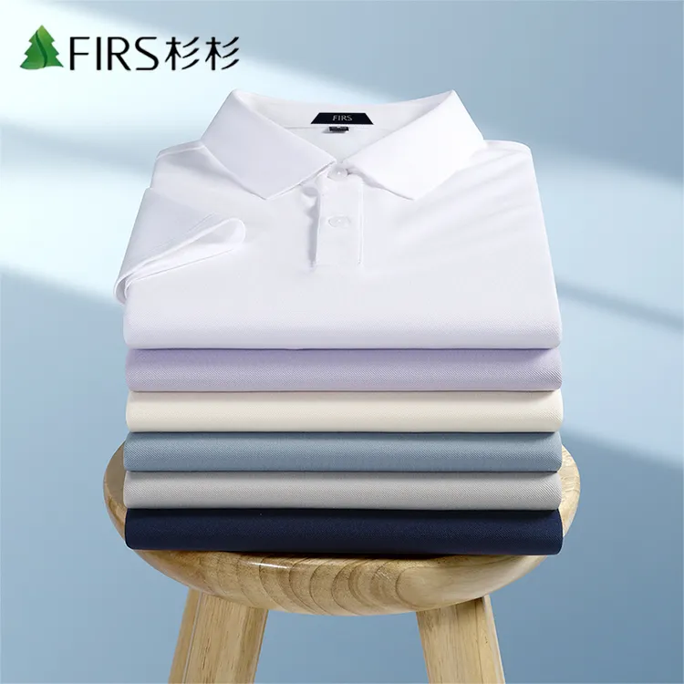 【抗菌桑蚕丝】杉杉棉麻翻领短袖T恤男2025夏季新款半袖商务POLO衫