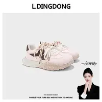 【刘叮咚女鞋】风尚百搭休闲鞋2025春季新款潮流厚底松糕阿甘鞋女