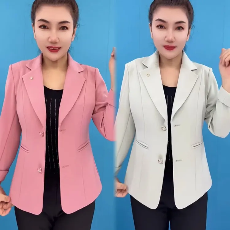 西装2025新款妈妈气质减龄西服显瘦洋气薄款修身时尚春夏外套上衣