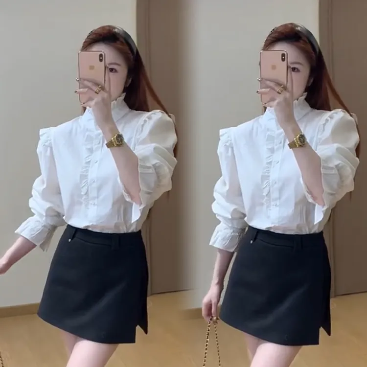 2025秋冬新款时尚显瘦气质网红高档套装女高级百搭宽松大码两件套