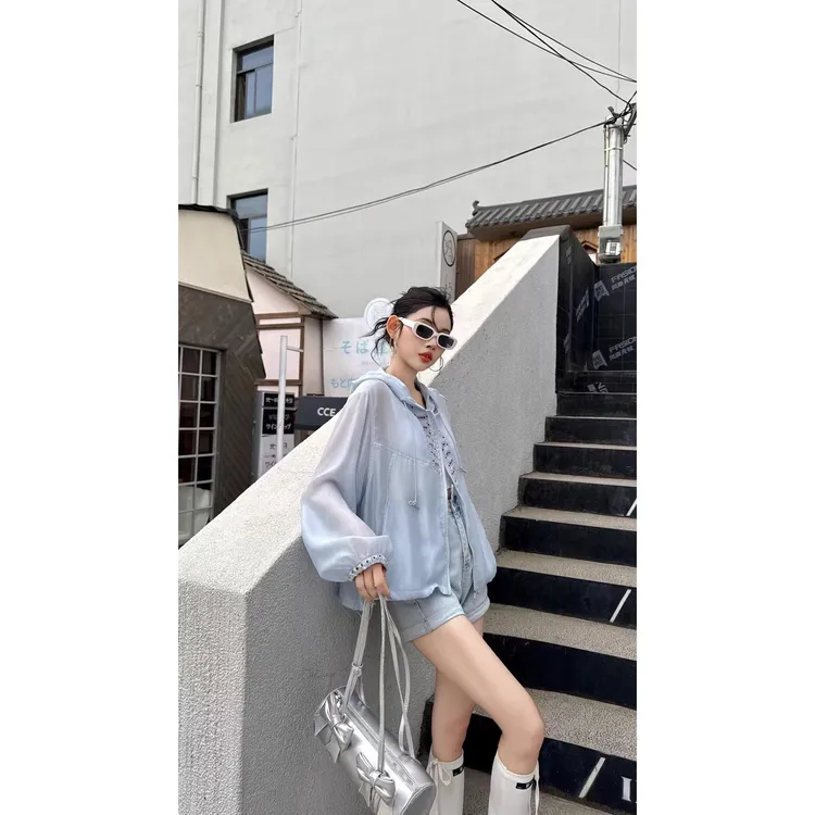 UPF50+防晒衣女2025新款夏季防晒防紫外线防晒透气冰丝宽松外套