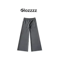 【Glozzzz】秋冬神裤 羊毛休闲阔腿裤松紧腰软糯垂感长裤MR52062