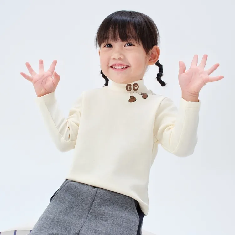 【反季清仓】马拉丁童装儿童长袖上衣冬男小童印花简约内搭半高领T恤