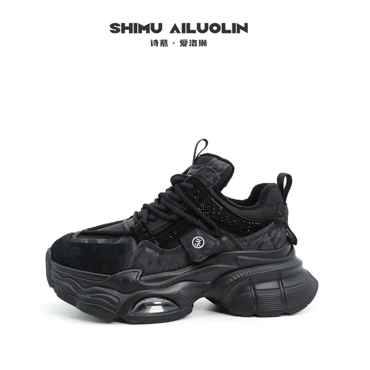 诗慕·爱洛琳【巴黎旅人】爆款好物运动百搭女款加绒休闲时尚老爹鞋