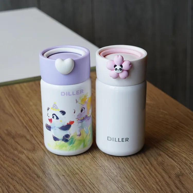 新款可爱提手迷你口袋保温杯316不锈钢旅行少女超萌学生随手杯
