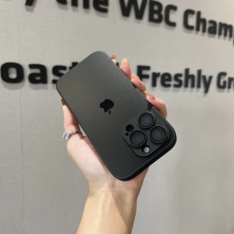 适用于苹果11-16promax自带镜头膜2025网红优品AG磨砂手机壳防摔