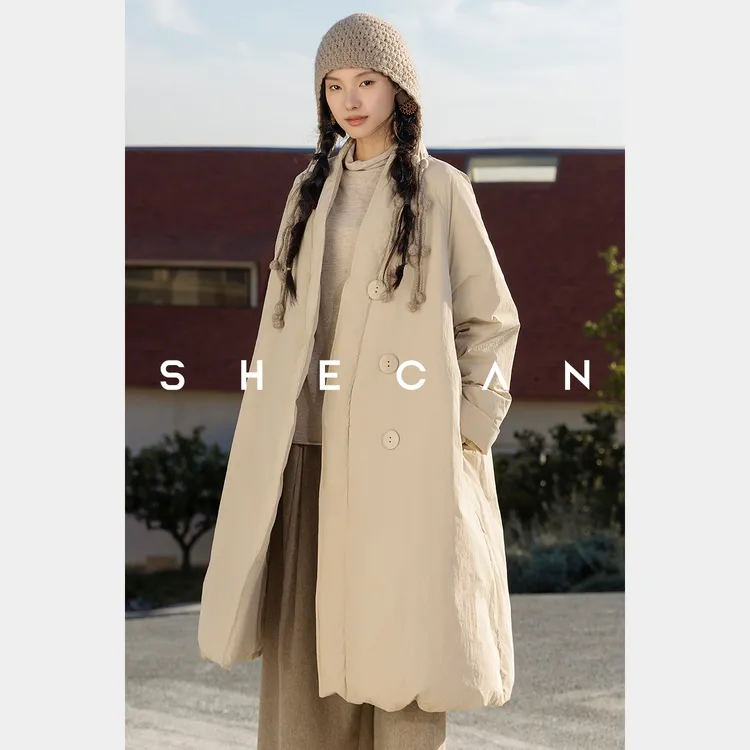 SHECAN【夏日悠长】秋冬新款外套休闲时尚舒适白鸭绒羽绒服4DA020