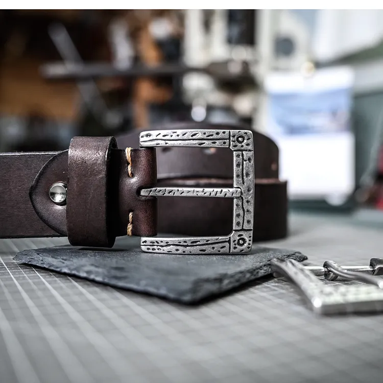 阿美咔叽复古个性雕花钢扣男士美式复古休闲真皮皮带牛皮腰带款式
