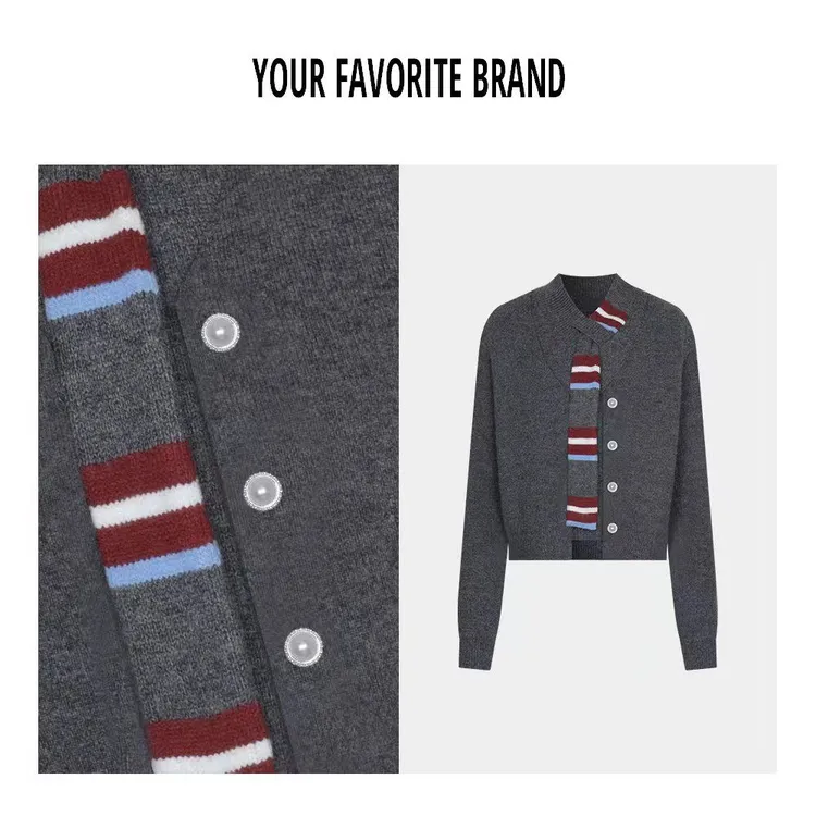 【格兰芬多】新款上新时尚气质显瘦高级百搭洋气针织上衣G25820039