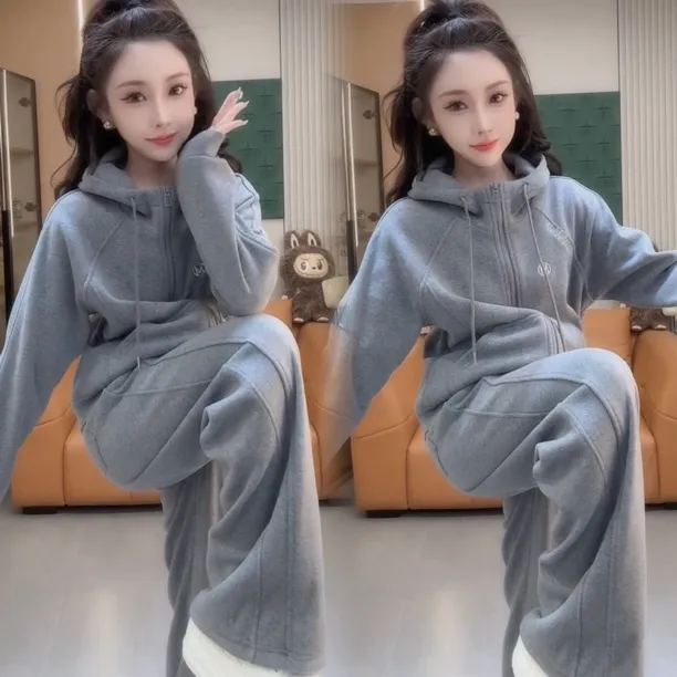 2025秋季新款洋气女宽松显瘦百搭气质时尚网红同款网红同款两件套