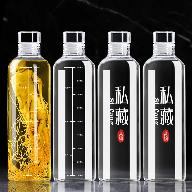 透明分酒瓶酒瓶空瓶密封泡酒瓶专用小酒壶自酿存装白酒瓶储酒容器