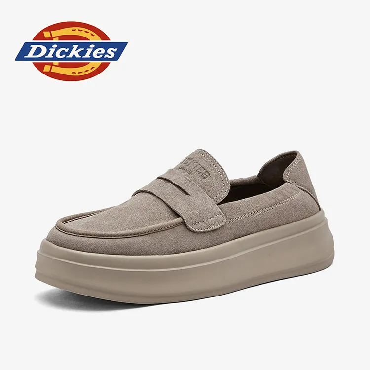 Dickies2025秋季新款皮鞋老钱风男鞋舒适复古百搭软底休闲皮鞋男