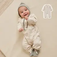 Tiny People秋季宝宝衣服小恐龙长袖婴儿衣服纯棉宝宝连体衣爬服