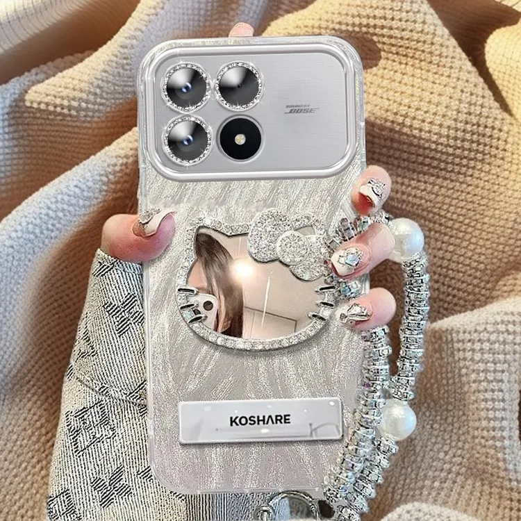 全包摄像头红米K90手机壳羽纱KT猫镜子REDMIK90ProMax软壳新高档