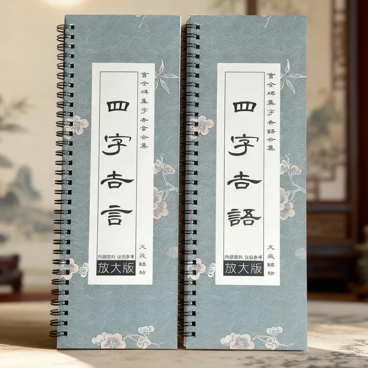 四字吉言吉语箴言曹全碑集字隶书入门毛笔书法字帖近距离临摹字卡
