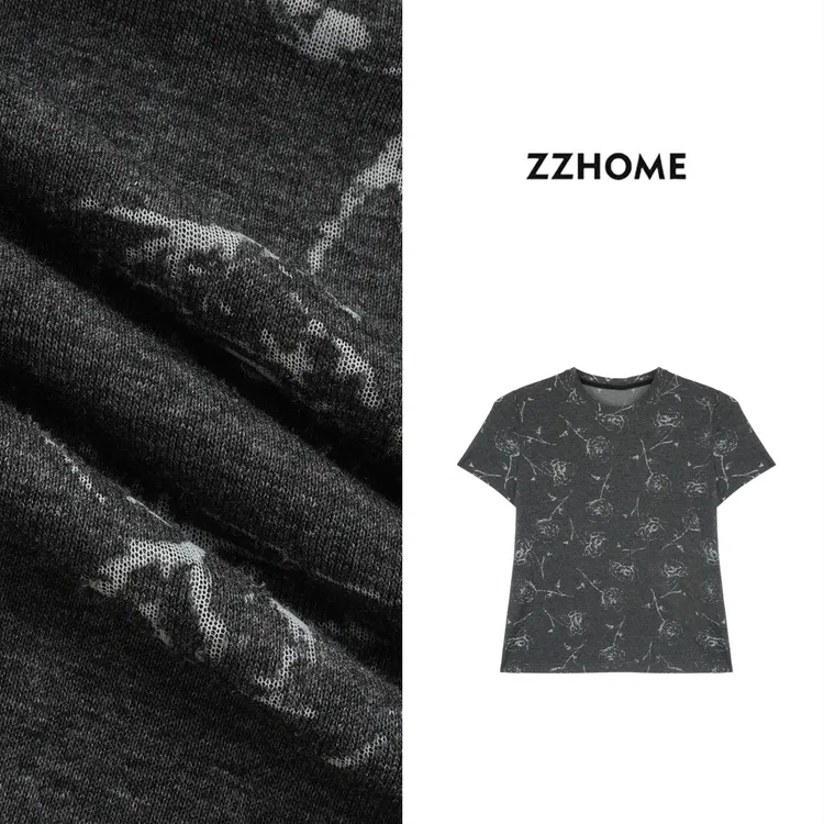 ZOZO HOME | 非常规时髦剪花玫瑰夏季新款潮流经典色T恤q173237p