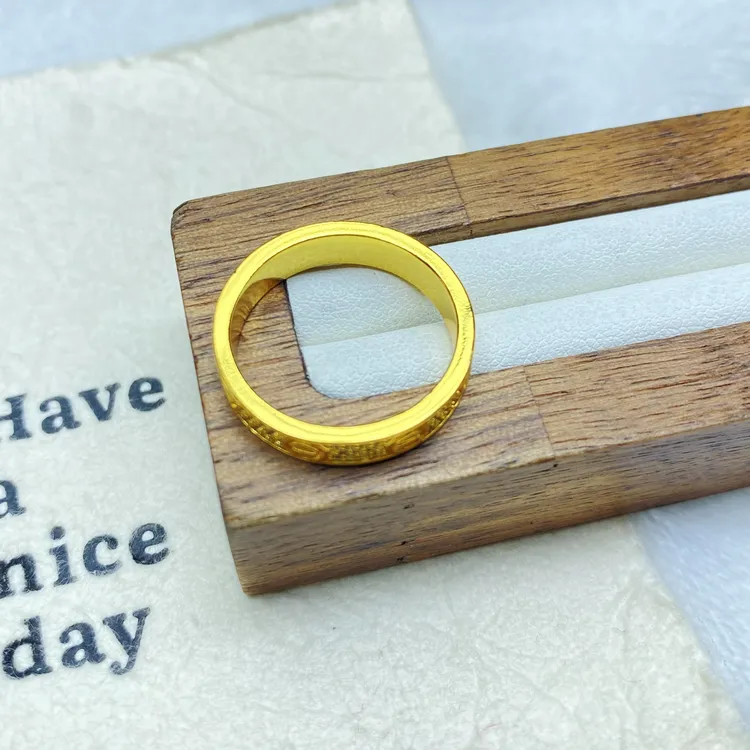 爆款 K0220黄色卡卡满天星闭口戒指多样性发货46881