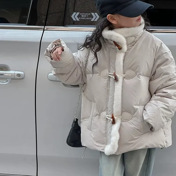 儿童棉服棉袄2025冬季新款中大童加厚新中式公主洋气加绒外套潮款