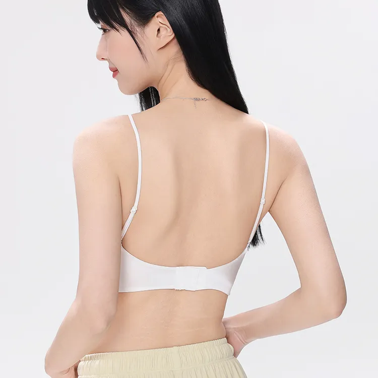 女19姆米双面真丝带胸垫小胸吊带背心抹胸式防走光蚕丝美背内衣薄