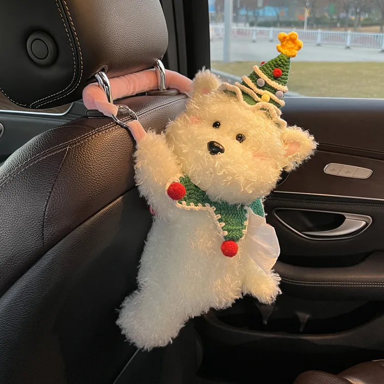 可爱车载纸巾盒挂式汽车椅背抽纸盒纸巾袋ins高级感车内装饰用品