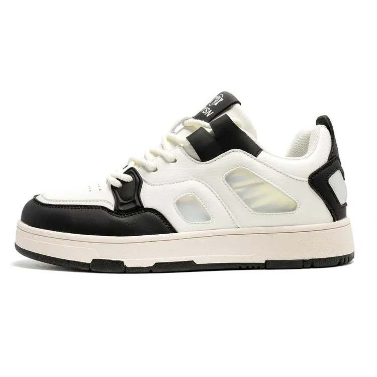 港风原创小众情侣款小白鞋轻便厚底舒适休闲鞋时尚低帮耐磨滑板鞋