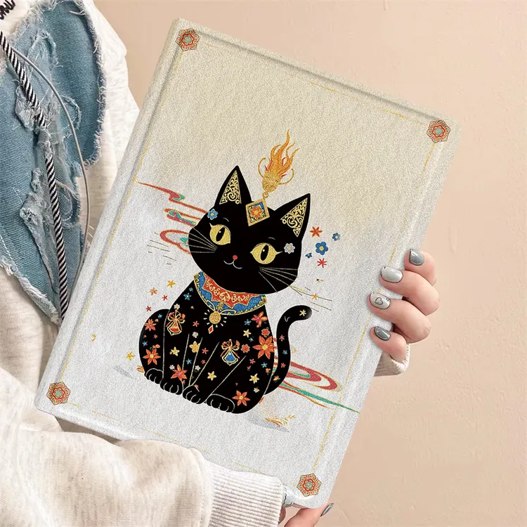 云纹敦煌猫适用ipad air7保护套ipad pro2024带笔槽mini7平板壳11