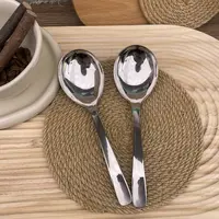 加厚亮面定制大鹅蛋馄饨勺2支【汤家限定】